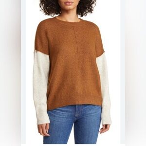 Vince Camuto Brown Knit Sweater size XL